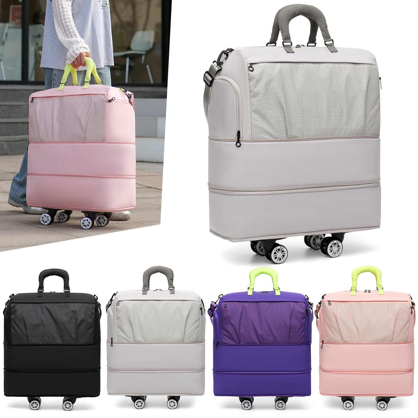Women Bags Zadig - Valise à roulettes unisexe grande capacité