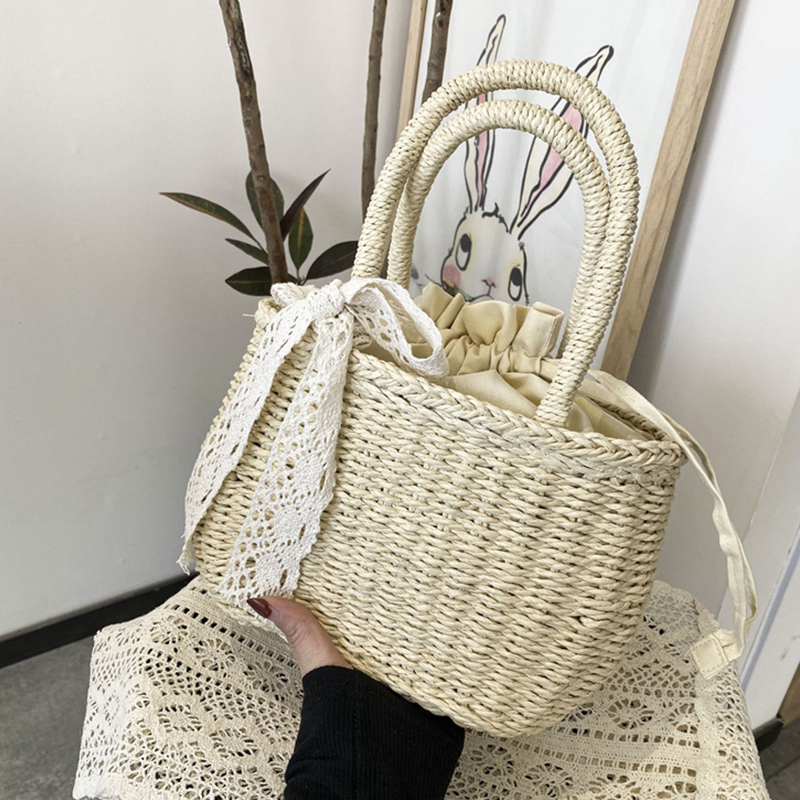 Sac à main en paille tissé ave - Women'S Bags Holiday avis et prix