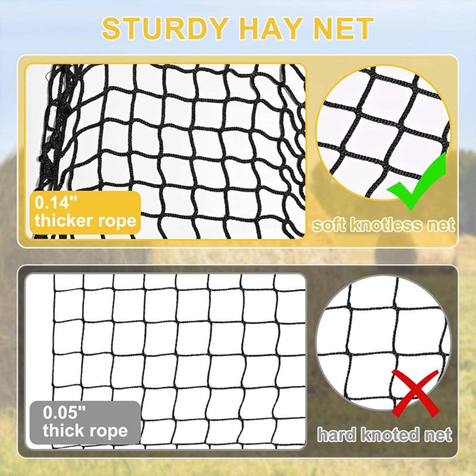 Grand sac filet à foin facile  - Mesh Net Bag avis et prix