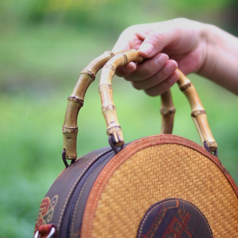 Sac à bandoulière rond en tiss - Women Bags And Purses avis et prix