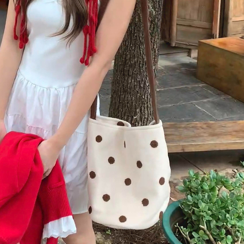 Sacs seau en laine à pois pour - Women'S Bags New Look avis et prix
